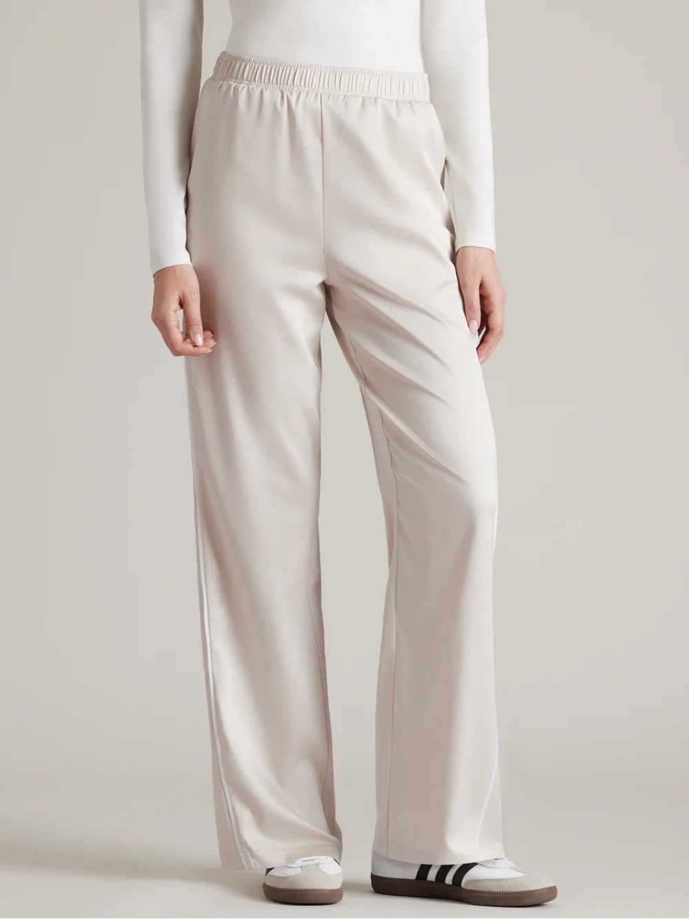 NWOT RHONE Freestyle Stripe Tracksuit Pant - Oat